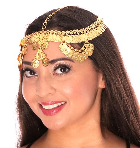 belly dancer headpiece|More.